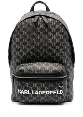 Karl Lagerfeld monogram-print backpack