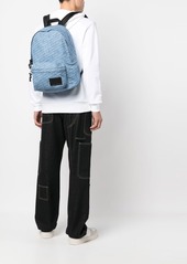 Karl Lagerfeld monogram-print denim backpack