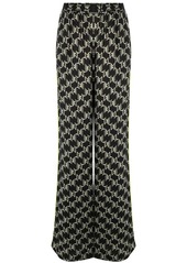 Karl Lagerfeld monogram-print wide-leg trousers