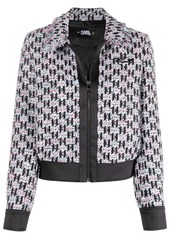 Karl Lagerfeld monogram tweed jacket