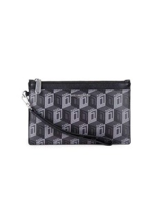 Karl Lagerfeld Monogram Wristlet Pouch