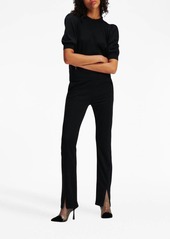 Karl Lagerfeld open ankle high-rise trousers