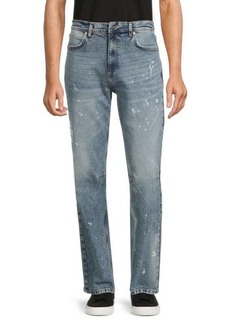 Karl Lagerfeld Paint Splatter Whiskered Jeans