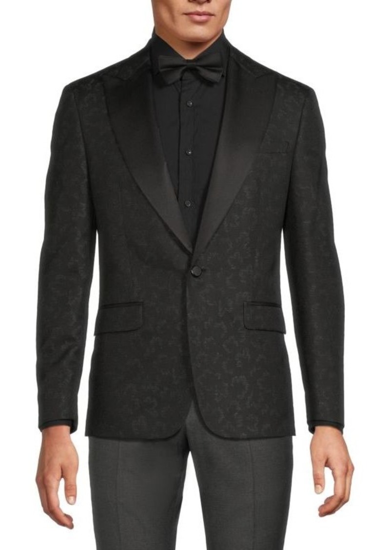 Karl Lagerfeld Printed Peak Lapel Dinner Jacket