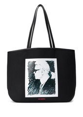 Karl Lagerfeld profile print Karl tote bag