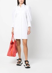 Karl Lagerfeld puff-sleeve organic-cotton shirt dress