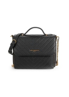 Karl Lagerfeld Quilted Leather Crossbody Bag