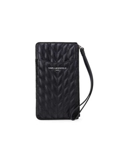 Karl Lagerfeld Quilted Leather Phone Case