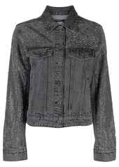 Karl Lagerfeld rhinestone-embellished denim jacket