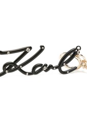 Karl Lagerfeld rhinestone-embellished keychain