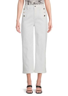 Karl Lagerfeld Sailor High Rise Cropped Jeans