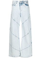 Karl Lagerfeld seam-detail wide-leg jeans