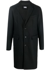 Karl Lagerfeld single-breasted wool coat