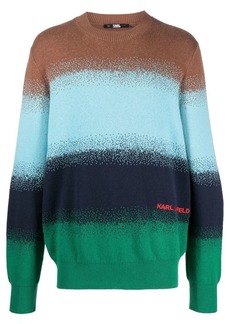 Karl Lagerfeld stripe-dot-print sweatshirt