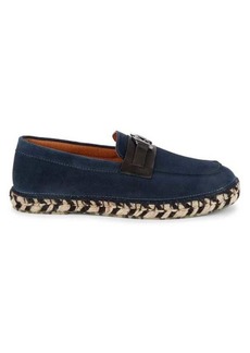 Karl Lagerfeld Suede Espadrille Loafers