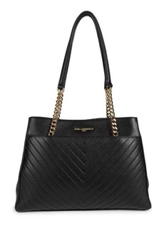 Karl Lagerfeld Textured Leather Tote