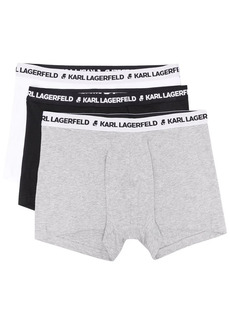 Karl Lagerfeld logo-waistband boxers (pack of three)