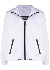 Karl Lagerfeld two-tone zipped jacket