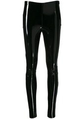 Karl Lagerfeld varnished finish leggings