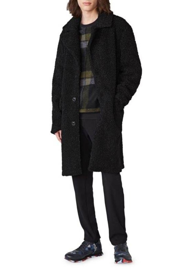 Karl Lagerfeld Water-Resistant Faux Shearling Fur Coat