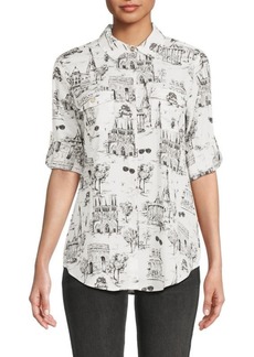 Karl Lagerfeld Whimsical Graphic Shirt