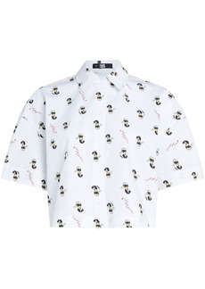 Karl Lagerfeld x Disney printed crop shirt