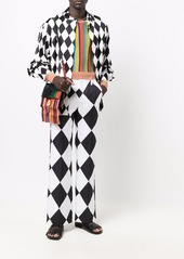 Karl Lagerfeld x Kenneth diamond-print trousers