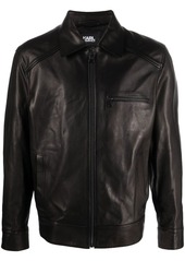 Karl Lagerfeld zipped biker jacket