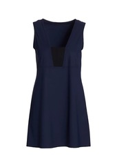 Karla Colletto Aidan V-Neck Mini Cover-Up Dress