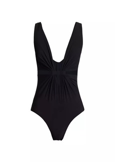 Karla Colletto Arlo Plunging One-Piece Swimsuit