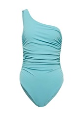 Karla Colletto Basics ruched one-shoulder swimsuit