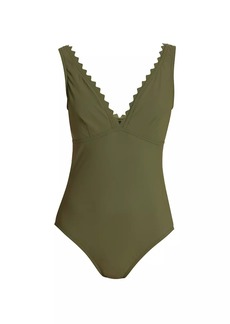 Karla Colletto Ines Plunging One-Piece Swimsuit