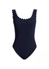 Karla Colletto Ines Scallop-Neck One-Piece Swimsuit