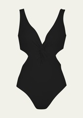 Karla Colletto Basics V-Neck Monokini Swimsuit