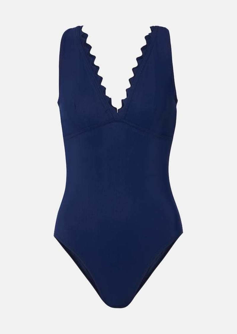 Karla Colletto Inés scalloped swimsuit