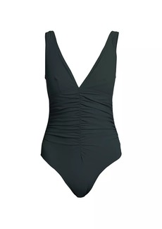 Karla Colletto One-Piece Ruched-Center Swimsuit