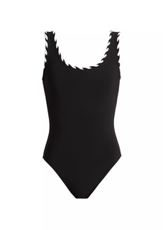 Karla Colletto Reed Braided One-Piece Swimsuit