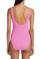 Karla Colletto Smart V-Neck Underwire Swimsuit