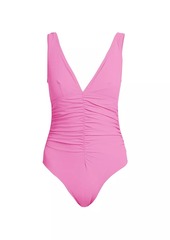 Karla Colletto Smart V-Neck Underwire Swimsuit