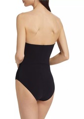 Karla Colletto Terra Bandeau One-Piece Swimsuit