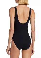 Karla Colletto Tess V-Neck One-Piece Swimsuit