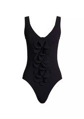 Karla Colletto Tess V-Neck One-Piece Swimsuit