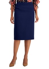 Kasper Crepe Pencil Midi Skirt, Regular & Petite Sizes - Vanilla Ice