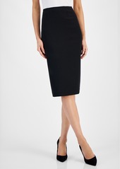 Kasper Crepe Pencil Midi Skirt, Regular & Petite Sizes - Vanilla Ice