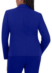 Kasper Notched-Collar Two-Button Blazer, Women's & Plus Size - Royal Blue