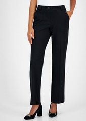 Kasper Petite High Rise Pull-On Compression Pants - Shiraz