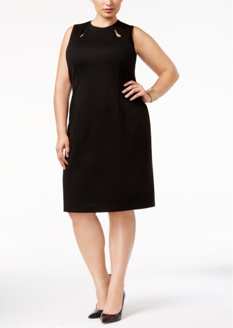 Kasper Kasper Plus Size Cutout Sheath Dress | Dresses