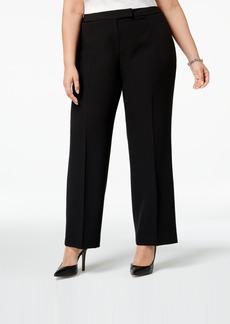 Kasper Plus Size Modern Dress Pants - Black