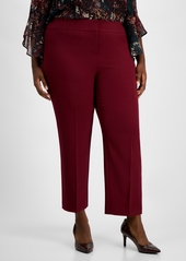 Kasper Plus Size Straight-Leg Pants - Shiraz