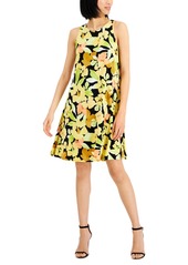 Kasper Women's Floral-Print Fit & Flare Dress